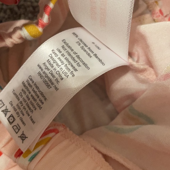 Angel Dear Pink Rainbow Pajama Set - Picture 9 of 10